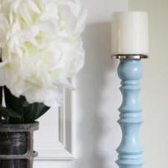 DIY Faux Lacquer Candle Sticks